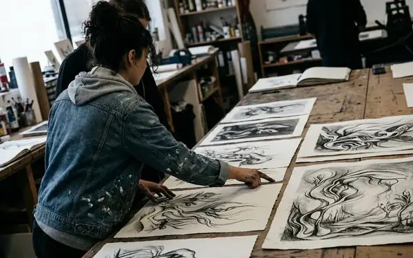 Reading the Drawings: Rendering a Biomorphic World